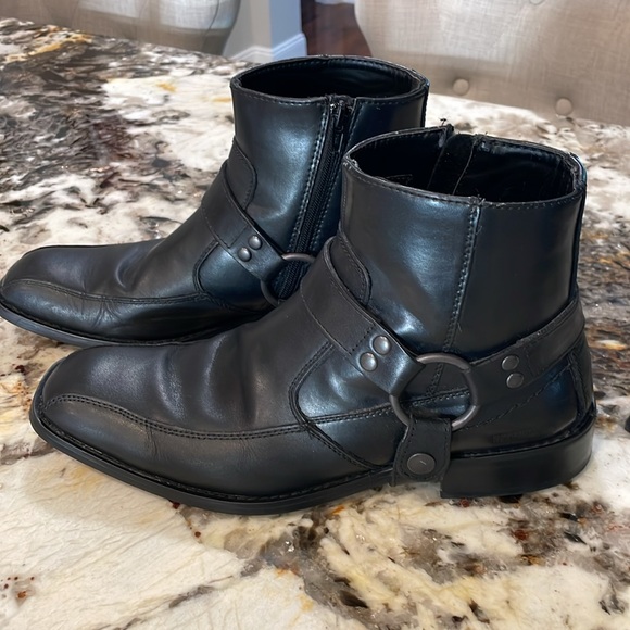 Men’s Moto Ankle Boots Sz 9 - Picture 2 of 8